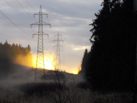 Am Ende einer Winterwanderung